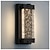 Недорогие наружные настенные светильники-Хрустальное бра для наружного освещения IP65 с прозрачным пузырьковым стеклянным плафоном для крыльца и гаража, светодиод 6 Вт, теплый белый песочно-черный цвет, 110-240 В