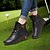 Χαμηλού Κόστους Γυναικεία Sneakers-γυναικεία sneakers μπότες μάχης συν μέγεθος παπούτσια γκολφ από ψεύτικο δέρμα με φερμουάρ στρογγυλά μονόχρωμα παπούτσια casual comfort μαύρο λευκό κόκκινο