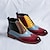 Χαμηλού Κόστους Φόρεμα μπότες-Ανδρικά Μπότες Bullock Παπούτσια Φόρεμα Παπούτσια Παπούτσια με άκρη φτερού Βίντατζ Δουλειά Βρετανικό Γάμου Πάρτι &amp; Βραδινή Έξοδος PU Ζεστό Άνετο Αντιολισθητικό Μποτίνια Φερμουάρ Ουράνιο Τόξο