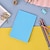 preiswerte Mal-, Zeichen- und Künstlerbedarf-200 Blatt/Packung selbstklebende Haftnotizen mit horizontaler Linie, einfacher Notizblock, blau, rosa, gelb, Kawaii-Design, Aufkleber, Memo-Papierblock