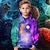 cheap Boy&#039;s 3D Hoodies&amp;Sweatshirts-Boys 3D Graphic Galaxy Space Hoodie Long Sleeve 3D Print Spring Fall Winter Fashion Streetwear Cool Polyester Kids 3-12 Years Outdoor Casual Daily Regular Fit
