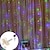 Χαμηλού Κόστους LED Φωτολωρίδες-φαναράκια led φωτάκια κουρτίνας 3*3 μέτρα πολύχρωμα φωτάκια έναστρο παγολαμπάκια χριστουγεννιάτικα λαμπάκια