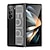 זול מארז סמסונג-טלפון מגן עבור סמסונג גלקסי Z Fold 5 Z Fold 4 Z Fold 3 כיסוי אחורי נייד מסגרת באמפר עם רצועת יד TPU סיליקון