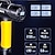 abordables Inflador-bomba de inflado de neumáticos de automóvil inalámbrica portátil con manómetro digital y adaptador de alimentación de automóvil de 12v: compresor de aire fácil y conveniente para inflar rápidamente