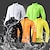 olcso Kerékpározás-Férfi Biciklis kabát Tél Vízálló Gyors szárítás Nedvességelvezető Lélegzési képesség Bicikli Felsők Fekete Fehér Sárga Kerékpáros ruházat