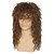 voordelige Kostuumpruiken-Jaren &#039;80 pruiken voor mannen vrouwen lange bruine rocker pruik jaren &#039;80 haarband pruik heavy metal kostuum pruik