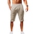 cheap Linen Shorts-Men&#039;s Shorts Linen Shorts Summer Shorts Beach Shorts Drawstring Plain Yoga Business Beach Hawaiian Casual Light Khaki. Black