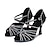 abordables Zapatos de baile latino-Mujer Zapatos de Baile Latino Profesional Zapatos brillantes Fiesta Elegante Purpurina Tacón Carrete Puntera abierta Hebilla Adulto Marrón Negro Almendra