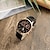 お買い得  クォーツ腕時計-男性 クォーツ 贅沢 ビジネス デジタルダイヤル クロノグラフ付き ワールドタイム デコレーション レザー 腕時計