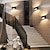 billige Indendørsvæglamper-2 pak 20cm 8in enkel og moderne hårdt kablet indendørs vægmonteret lampe sort og hvid 9w udskiftelig g9 pære velegnet til soveværelse sengen stue studie ac85-265v