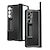 olcso Samsung-tokok-telefon Ügy Kompatibilitás Samsung Galaxy Z Fold 5 Z Fold 4 Z Fold 3 Fekete tok Állvánnyal és Képernyővédő Tolltartó PC Fém PU bőr