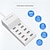 cheap Wireless Chargers-50W USB Charger Power Strip Wall Socket EU US Plug 5V 2.4A High Speed Power Cable 10-bit USB Port Support 10 Devices Charge