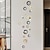 abordables Autocollants muraux-24 pièces/ensemble miroir design creux autocollant mural moderne en plastique évider miroir décoratif de forme ronde pour la décoration de la maison