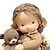 abordables Poupées-corps en coton poupée waldorf poupée artiste fait à la main mini poupée habillée bricolage Halloween boîte-cadeau emballage bénédiction (à l&#039;exclusion des accessoires pour petits animaux)