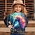 olcso Lány felsők-Lány 3D Grafika Rajzfilm Egyszarvú Póló Hosszú ujj 3D nyomtatás Nyár Ősz Aktív Divat aranyos stílus Poliészter Gyerekek 3-12 év Szabadtéri Hétköznapi Napi Normál