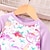 cheap Sets-2 Pieces Kids Girls&#039; Halloween Floral Ruffle Hoodie &amp; Sweatpants Set Set Long Sleeve Fashion Outdoor 3-7 Years Fall Pink Light Purple Brown