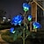 お買い得  経路ライト＆ランタン-5 ヘッド LED ソーラーローズ蘭フラワーライト屋外ガーデン防水シミュレーション芝生ランプウェディングパーティークリスマス装飾風景ライト