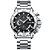 cheap Digital Watches-LILUOKE Quartz Watch for Men Calendar Quartz Sport Men Waterproof Watches Stainless Steel Chronograph Fashion Business Male Wristwatch