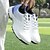 cheap Men&#039;s Sneakers-Men&#039;s Sneakers Leather Shoes Golf Walking Sporty Classic Casual Athletic Leather Breathable Slip Resistant Lace-up Black&amp;white Black Yellow