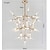 billige Lysekroner-led pendel sputnik lysekrone 24/45 hoved med akryl skive dekoration designer stil hænge lys loftslampe til stue restaurant soveværelse 110-240v