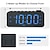 cheap Household Appliances-1pc Dynamic RGB Color Changing FM Radio Digital Alarm Clock with Sleep Timer and Dual Alarm - 8 Colors 12/24H Electronic LED Clock