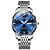 お買い得  機械式腕時計-Olevs ブランドメンズ腕時計発光カレンダー週表示ダブルカレンダー自動機械式時計防水スポーツメンズ腕時計