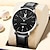baratos Relógios Quartz-calendário de relógio masculino relógio de quartzo de moda empresarial simples relógio masculino à prova d&#039;água