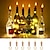 abordables Guirlandes Lumineuses LED-2m 20leds bougie bouteille de vin guirlande lumineuse bouteille de vin flamme liège lampe bricolage fête mariage saint valentin guirlande