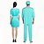 baratos fantasias de halloween para casais-Enfermeiras Médico Traje Cosplay Fantasias para casais de grupos de Halloween Homens Mulheres Cosplay filme Traje Assustador Azul Ocasiões Especiais Dia Das Bruxas Carnaval Baile de Máscaras Poliéster