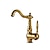 cheap Classical-Bathroom Faucet Single Handle, Sink Mixer Basin Taps with Cold and Hot Hose Vintage Brass