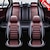preiswerte Autositzbezüge-Leder-PU-Autositzbezug für komplettes Set, verschleißfest, bequem, leicht zu reinigen, für SUV/LKW/Van