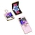 billige Samsung-etui-telefon Etui Til Samsung Galaxy Z Flip 6 Z Flip 5 Z Flip 4 Z Flip 3 Bagcover Bærbar Støddæmperramme Belægning Himmel Glitterskin TPU PC Metal