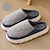 cheap Men&#039;s Slippers &amp; Flip-Flops-Men&#039;s Clogs &amp; Mules Slippers &amp; Flip-Flops Fleece Slippers Plush Slippers Memory Foam Slippers Comfort Shoes Fleece lined Walking Casual Daily Elastic Fabric Warm Loafer Gray blue Gray simple Navy
