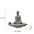economico Statue-statua di buddha - perfetta per giardino zen, acquario di pesci, yoga, bonsai e altro - decorazione feng shui spirituale e ornamenti portafortuna