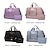 cheap Travel Bags-Women&#039;s Handbag Tote Gym Bag Duffle Bag Fluffy Bag Oxford Cloth Outdoor Travel Zipper Large Capacity Solid Color Black Pink Dark Pink