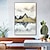 preiswerte Landschaftsgemälde-Mintura handgefertigte abstrakte Ölgemälde mit alpiner Landschaft auf Leinwand, Wandkunst, Dekoration, modernes Bild für Heimdekoration, gerolltes, rahmenloses, ungedehntes Gemälde
