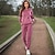 cheap Women&#039;s Sportswear-Women&#039;s Tracksuit Sweatsuit 2 Piece Casual Long Sleeve Breathable Quick Dry Moisture Wicking Gym Workout Running Jogging Sportswear Activewear Solid Colored Dark Grey Violet Black