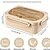 abordables Rangements pour la cuisine-Boîte à lunch de 1000 ml avec vaisselle pour employés de bureau, boîte à bento carrée pour four à micro-ondes, récipient alimentaire étanche, fournitures de cuisine pour la maison de l&#039;école