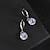 voordelige Oorbellen-Dames Helder Synthetische Diamant Druppel oorbellen Klassiek Kostbaar Stijlvol Eenvoudig oorbellen Sieraden Zilver Voor Bruiloft Feest 1 paar