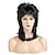abordables Pelucas para disfraz-Pelucas de salmonete para mujeres vino rojo largo en capas 70s 80s peluca de pelo rocker peluca sintética cosplay de halloween