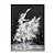 abordables Pinturas de personas-Pintura al óleo hecha a mano lienzo arte de la pared decoración moderna abstracta bailarinas en blanco y negro decoración del hogar enrollado sin marco pintura sin estirar