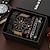 ieftine Ceasuri Quartz-Keller Weber 5 buc ceasuri set de brățări de lux pentru bărbați ceasuri de mână cuart cu bandă de piele ceas casual pentru bărbați cadou pentru iubit