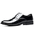 cheap Men&#039;s Oxfords-Men&#039;s Oxfords Derby Shoes Plus Size Leather Loafers Tuxedos Shoes Walking Business Casual Outdoor Daily PU Breathable Comfortable Slip Resistant Lace-up Black Spring Fall