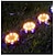 abordables Éclairages pour allées-4 pièces 1 pc 1 W Eclairage solaire LED Lumières et lanternes de chemin Solaire Imperméable Décorative Plusieurs Couleurs 1.2 V Eclairage Extérieur Piscine Cour 4+8 Perles LED Noël Nouvel An
