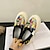 זול סניקרס לנשים-בגדי ריקוד נשים נעלי ספורט נעלי פלטפורמה יומי אנימציה קולור בלוק שטוח בוהן עגולה יום יומי קנבס לואפר שחור צהוב בז&#039;