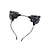abordables Masque d&#039;Halloween &amp; Accessoires-masque de mascarade en dentelle pour femme, masque de mascarade noir pour femme masque de chat bandeau d&#039;oreille de chat avec tour de cou coeur