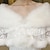 tanie Etole futrzane-białe sztuczne futro futrzane szale szale chusta damska chusty ślubne czysta suknia ślubna bez rękawów chusty ślubne ze sztucznego futra ze sztuczną perłą na ślub jesień