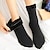 cheap Home Socks-3Pairs Women Winter Warm Thicken Thermal Socks Wool Cashmere Snow Black Skin Seamless Velvet Soft Boots Socks