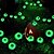 economico Halloween all&#039;Aperto-1 pc 0.5 W Luci LED ad energia solare Ad energia solare Impermeabile Decorativo Verde 1.2 V Cortile Giardino 6 Perline LED Halloween