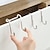 cheap Storage &amp; Organization-Stainless Steel Bedside Cabinet Door Hook Dormitory Double Hook S-Shaped Hook Clothes Hanging Bathroom Kitchen Hanging Rack S-Shaped Hook Behind The Door 1PC